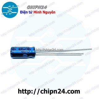 [25 CON] Tụ hóa 0.47uF 50V (5x12mm)