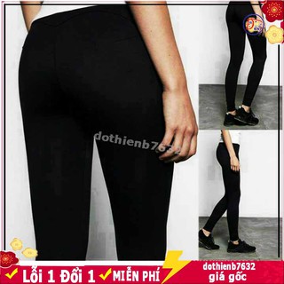 QUẦN LEGGING HÀNG VIỆT NAM GIA CÔNG ⚡️ LOẠI VẢI DÀY ⚡️ Quân Thun Ôm Nữ Cạp Cao Ống Bó Tập Gym Mặc Váy tất da