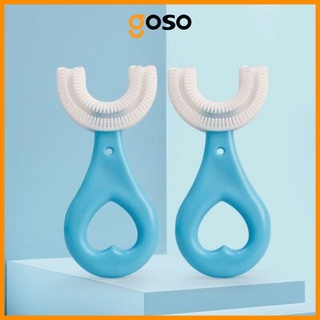 [GOSO] Bàn Chải Đánh Răng Hình Chữ V Bằng Silicon Cho Bé, Bàn Chải Tập Đánh Răng Cho Bé Từ 1 Đến 9 Tuổi