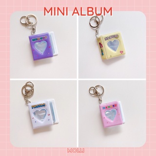 Mini Album có móc khoá màu kẹo ngọt (Nhận in ảnh kèm)