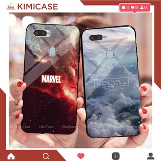 Ốp Oppo F5, F7, F9 / Realme 2 pro, A7 / A5s / A12 lưng kính cường lực cao cấp