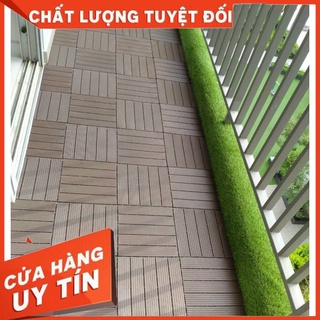 Thảm Nhựa Ghép Lót Sàn Chống Trơn Cao Cấp [ XẢ KHO] Chống Trơn Ban Công,Sân Vườn Kích Thước 30cm x 30cm