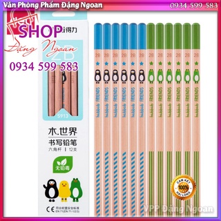❤️ Bút chì 2B Deli - viết chì - họa tiết đáng yêu - 12 chiếc/hộp - WS913 [ Đặng Ngoan Shop ]