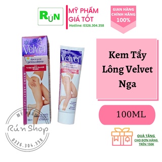 Kem tẩy lông Velvet Nga [CHÍNH HÃNG 100%] Sản phẩm tẩy lông đình đám - Da trắng dáng xinh - Lành tính không kích ứng da