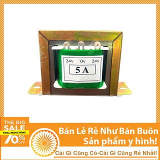 Biến Áp Đối Xứng 5A 24V 0V 24V