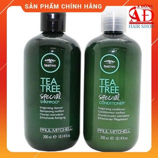 [Chính hãng] [Siêu rẻ] Bộ dầu gội xả Paul Mitchell Tea Tree Special trà xanh bạc hà ngăn gàu kháng khuẩn Mỹ 300ml