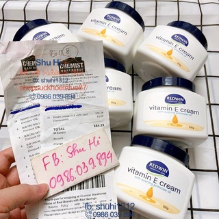 Kem dưỡng da toàn thân mềm mịn redwin vitamin e cream 300gr của úc, cho cả nhà