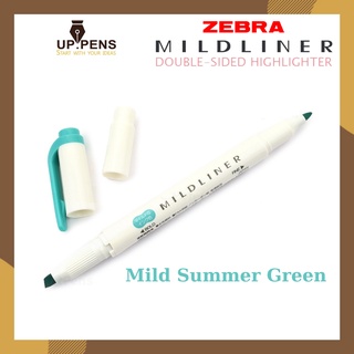 Bút đánh dấu hai đầu Zebra Mildliner Double-Sided Highlighter - Fine/Bold  - Màu xanh lam đậm (Mild Summer Green)