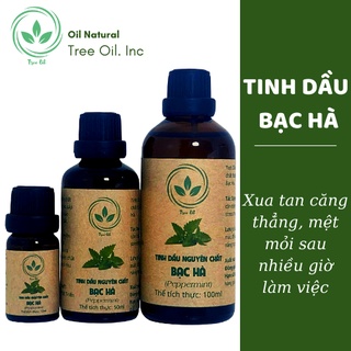 Tinh Dầu Bạc Hà Nguyên Chất | Đã Được Kiểm Định Chất Lượng | Giúp Xua Tan Căng Thẳng Mệt Mỏi Dung Tích Tùy Chọn