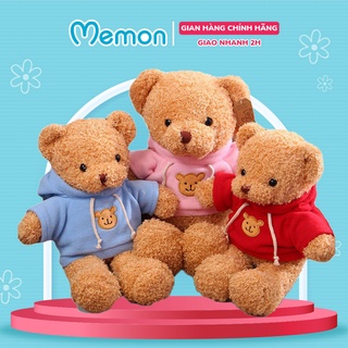 Gấu Bông Teddy Mini Áo Mũ Cao Cấp Memon
