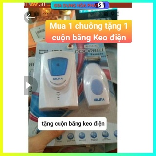 Chuông cửa - Chuông không dây - TẶNG BĂNG KEO ĐIỆN