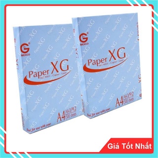Giấy A4 Xương Giang ĐL 60/92gsm (500 tờ/1 ram) - Bề Mặt Giấy Nhẵn Giúp Cho Khi In Photocopy Giấy Không Bị Nhăn, Cong