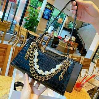 Túi đeo chéo quai ngọc, Túi kẹp nách xích thời trang nữ cao cấp T331