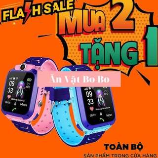 Đồng Hồ Định Vị Trẻ Em, Đồng Hồ Thông Minh Q12 Có Tiếng Việt Chụp Ảnh Camera HD Có Đèn Pin Model 2020 - EXTRA XU