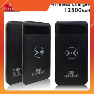 SẠC DỰ PHÒNG KÈM SẠC KHÔNG DÂY EARLDOM 12.500MAH PB-08 [winmart_01]