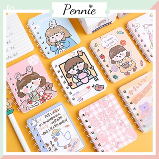 Sổ tay mini A7 Pennie cho học sinh ghi chép nhiều họa tiết dễ thương nhỏ gọn