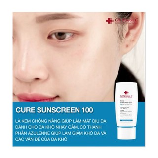 Kem Chống năng CURE SUNSCREEN 100 spf 50+/PA++++ (15ml )