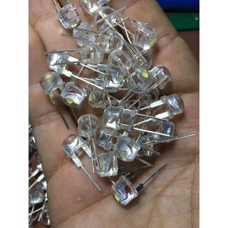 [50 cái] Bóng Led Lùn Phi 8mm Sáng Trắng