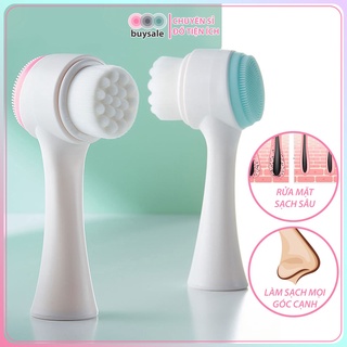 Cọ rửa mặt massage hai đầu sạch sâu, nhỏ gọn, dễ vệ sinh_Buysales_BSPK191