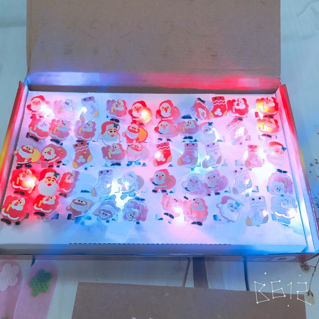 Sét 10 Nhẫn Noel có đèn