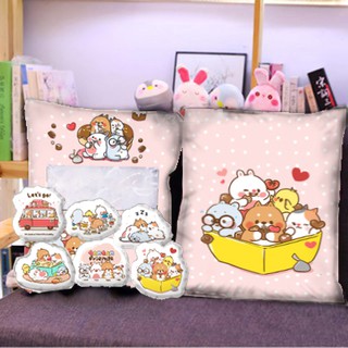 Gối gấu bông tonton GMC14 gối mochi bông size to 35 cm kèm gấu nhỏ bên trong gấu dễ thương