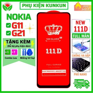 Cường Lực Nokia G11 G21 - Siêu mượt - Dán Full màn hình 111D - Độ cứng 10H - Độ trong suốt điện thoại cực cao
