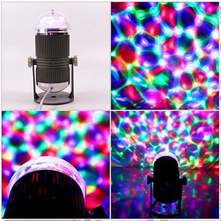 [Mã SKAMSALE03 giảm 10% tối đa 50K đơn 200K] Đèn led xoay 7 màu cảm ứng âm thanh cực đẹp