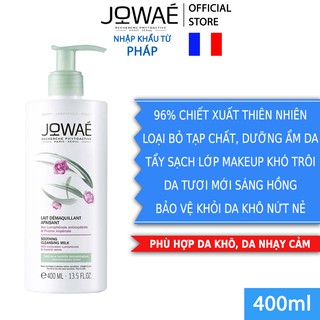 Sữa Tẩy Trang Loại Bỏ Tạp Chất Và Make Up Dưỡng Ẩm Cho Da JOWAE 400ml -  Mỹ phẩm nhập khẩu Pháp - SOOTHING CLEANSING MIL