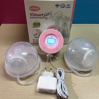Combo Máy Hút Sữa Unimom Minuet LCD Và Cup Handsfree (Có Pin Xạc Kèm Adapter)