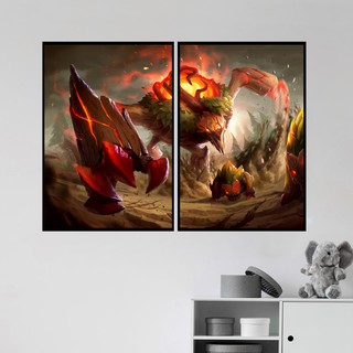 Tranh Canvas Bùa Đỏ Trong Liên Minh Huyền Thoại Siêu Ngầu