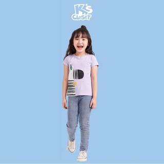 Áo Phông Cộc Tay Cho Bé Gái (2 - 9 Tuổi) K's Closet E008ONS TMMN (Áo Dáng Nhỏ)
