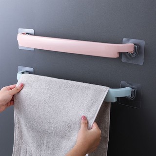 Giá treo khăn nhà tắm, thanh treo khăn mặt dán tường chắc chắn nhiều màu 88296 SIÊU THỊ GIA ĐÌNH