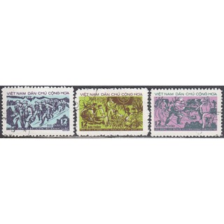 Tem sưu tập MS 280 Tem CTO Việt Nam Thanh niên 3 sẵn sàng 1973 ( 3 tem )