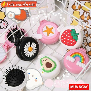 BỘ GƯƠNG LƯỢC 2 TRONG 1 NHỎ GỌN TIỆN ÍCH