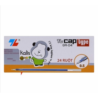 Ruột bút gel Thiên Long GR-04 - 3 màu xanh/đen/tím