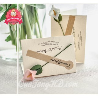 Combo 50 Thiệp Hoa Khô Cao Cấp 6cm x 8.5 Chúc Mừng Tình Nhân, Ngày Nhà Giáo 20/11, Sinh Nhật, Giáng Sinh Siêu Dễ Thương