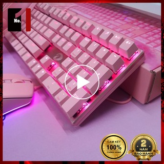 Bàn Phím Cơ Gaming Máy Vi Tính Dareu EK810 Màu Hồng Led RGB Bàn Phím Dây Dễ Thương Game Thủ Chuyên Game Laptop Pc