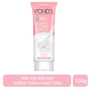 Kem Sữa Rửa Mặt Dưỡng Trắng Nâng Tông Ponds White Beauty Tone Up 100G