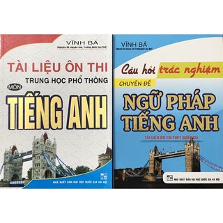 Sách - (Combo 2 cuốn) Tài Liệu Ôn Thi THPT Môn Tiếng Anh - Câu Hỏi Trắc Nghiệm Chuyên Đề Ngữ Pháp Tiếng Anh