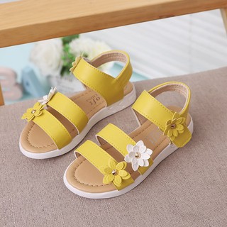 Sandal đính nơ xinh xắn (màu vàng, s26 đến 36)