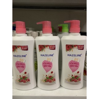 Sữa tắm dưỡng sáng da yến mạch - dâu tằm Hazeline 670g