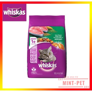 Whiskas Thức Ăn Hạt Khô Cho Mèo Lớn 1,2kg #MintPet