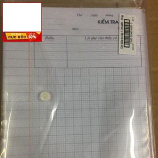 (BÁN SỈ) 10 TẬP GIẤY KIỂM TRA HỒNG HÀ Ô LY (DẦY)