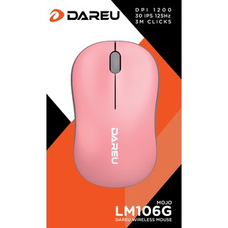 Chuột không dây Dareu LM106G Hồng | Hàng chính hãng bảo hành 24 tháng lỗi 1 đổi 1