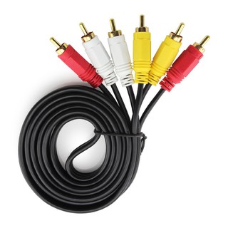 Dây Loa Av 3 Ra 3 15M - Kết Nối Và Chuyển Đổi Hình Ảnh, Âm Thanh Giữa Tivi, Đầu Kỹ Thuật Số, Đầu Dvd, Cd, Loa, Âm Ly