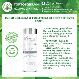 Toner sáng da, mờ thâm Bielenda Professional X - FOLIATE Dark Spot Remover 200ml