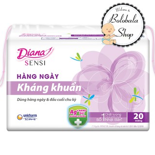 Băng vệ sinh hàng ngày Diana Sensi 20 miếng/ 8 miếng (hàng khuyến mãi)