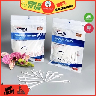 Tăm Chỉ Kẽ Răng Nha khoa JOMI Disposable Flosser (80 Chiếc) - Minpharmacy