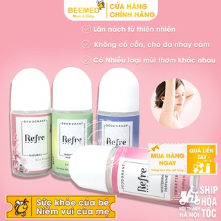 Lăn nách Refre và Xịt lăn khử mùi hôi, hương tự nhiên và hương nước hoa, trà xanh, giảm tiết mồ hôi