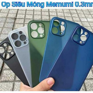 ( IPHONE 13 ) Ốp Memumi siêu mỏng 0.3mm cho Iphone / 13/ 13 pro/ 13 promax/ 12 / 12 pro / 12 max / 12 pro max chính hãng